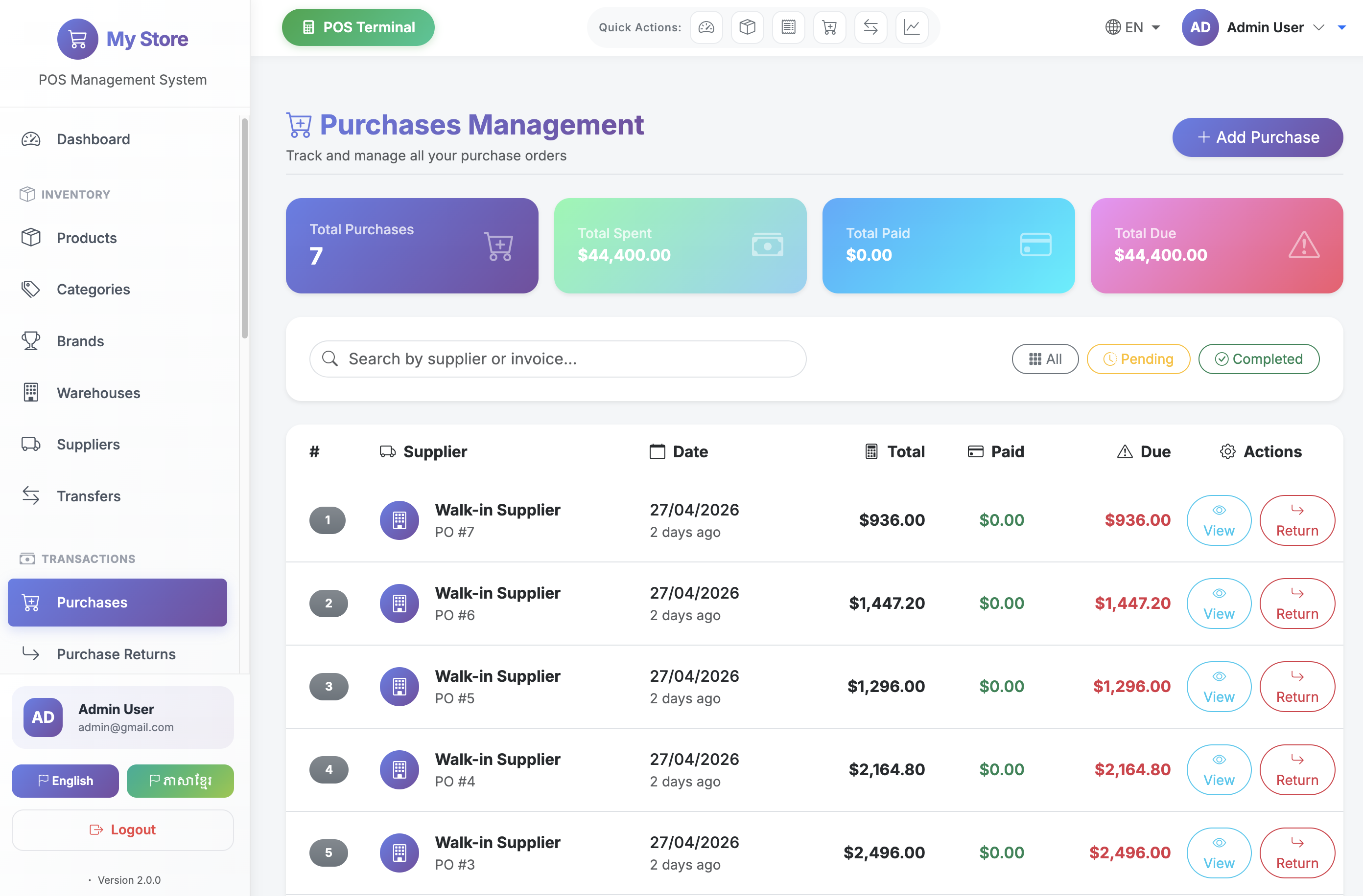 POS Management System - Image